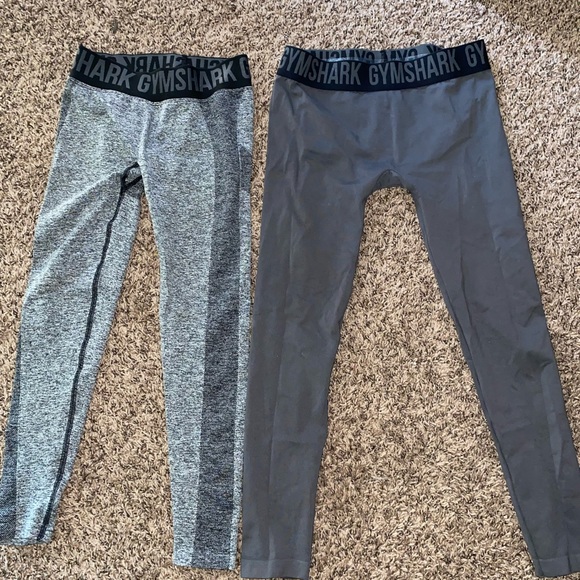 2 Pair Gym Shark Low Rise Leggings NEVER WORN - Picture 1 of 3